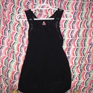 Black lace tank top